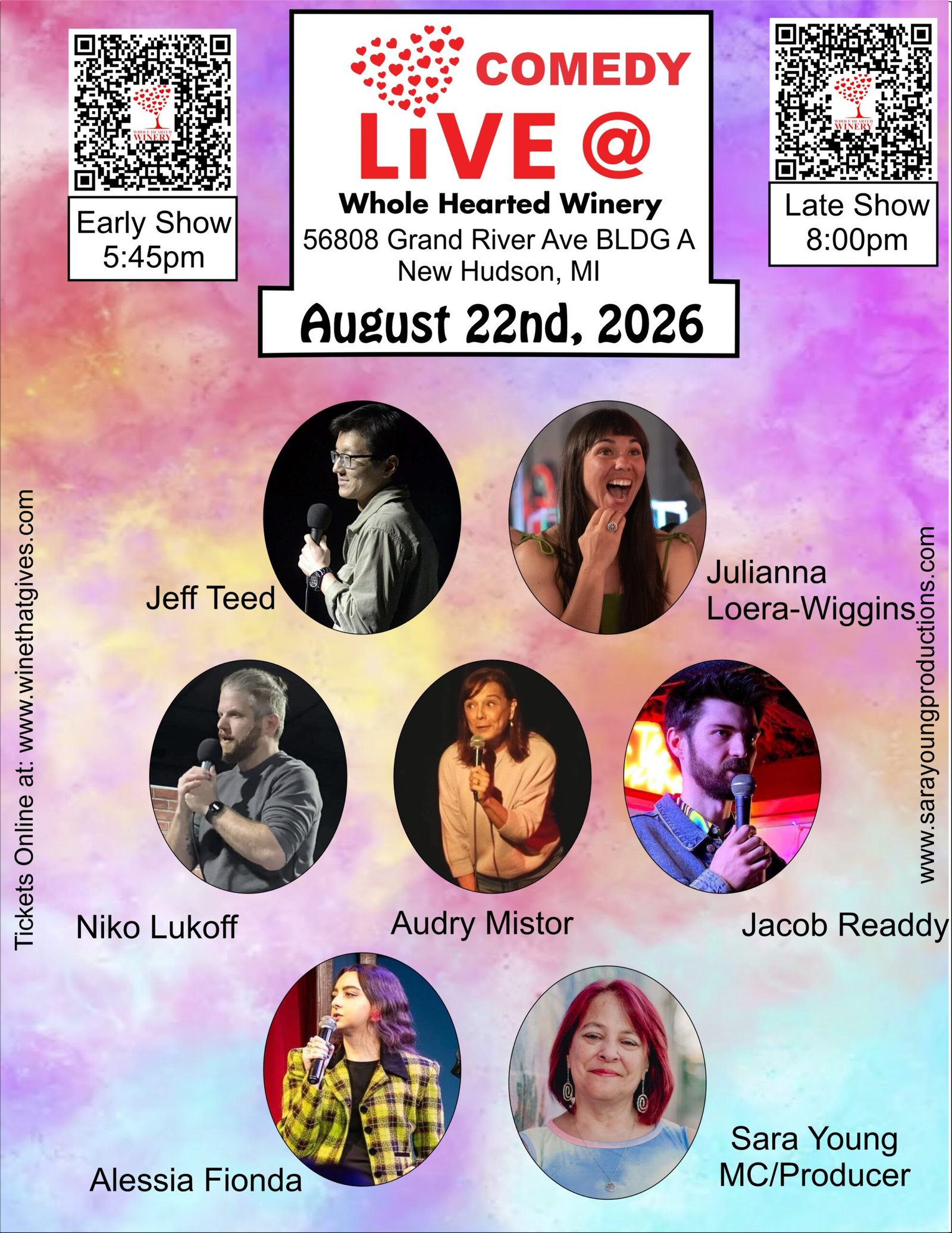 Stand Up Comedy at Whole Hearted Winery, Brewery & Distillery